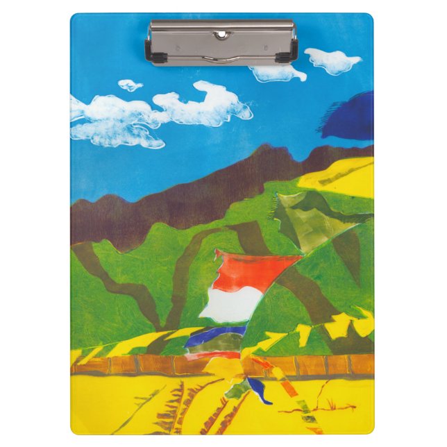Prayer Flags II Clipboard (Front)