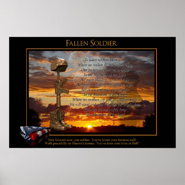 Prayer for a Fallen Soldier Poster (Front)