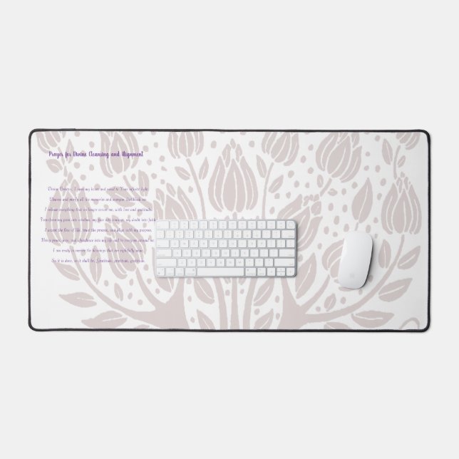 Prayer for Divine Cleansing and Alignment Desk Mat (Keyboard & Mouse)
