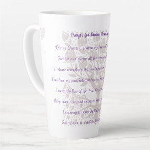 Prayer for Divine Cleansing and Alignment Latte Mug