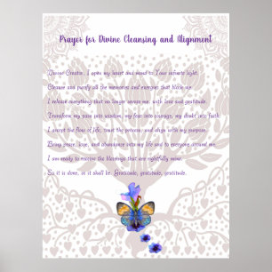 Prayer for Divine Cleansing and Alignment Poster