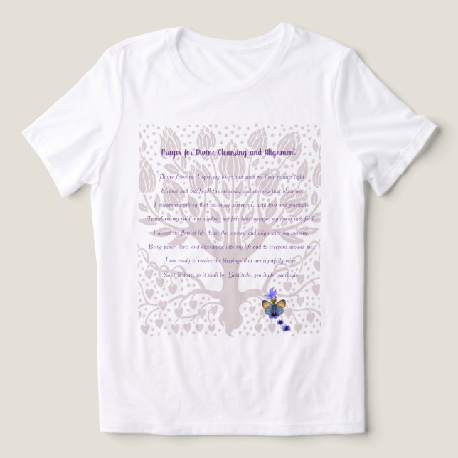 Prayer for Divine Cleansing and Alignment Tri-Blend Shirt (Design Front)