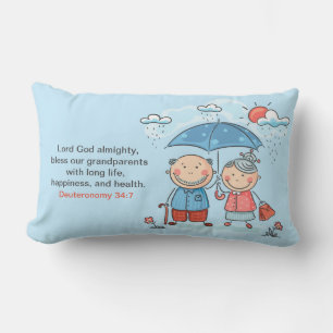 Prayer for Grandparents - Lumbar Pillow 13" x 21"