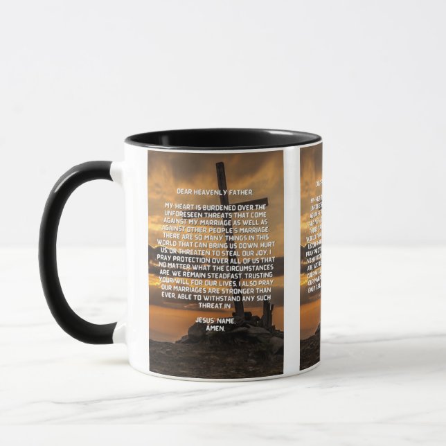 Prayer For Marriage Protection Two-Tone Mug (Left)
