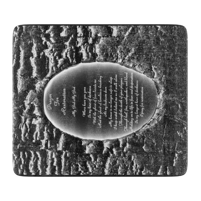 Prayer For Restoration Cutting Board (Front)