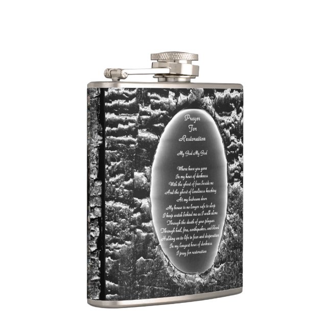 Prayer For Restoration Hip Flask (Right)