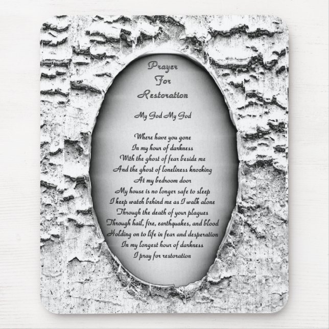 Prayer for Restoration Mouse Pad (Front)