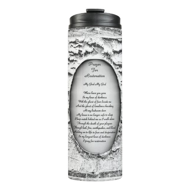 Prayer For Restoration Thermal Tumbler (Front)