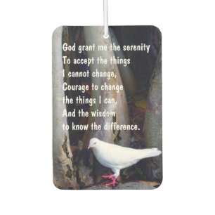 Prayer for Serenity Hawaiian Dove Car Air Freshener