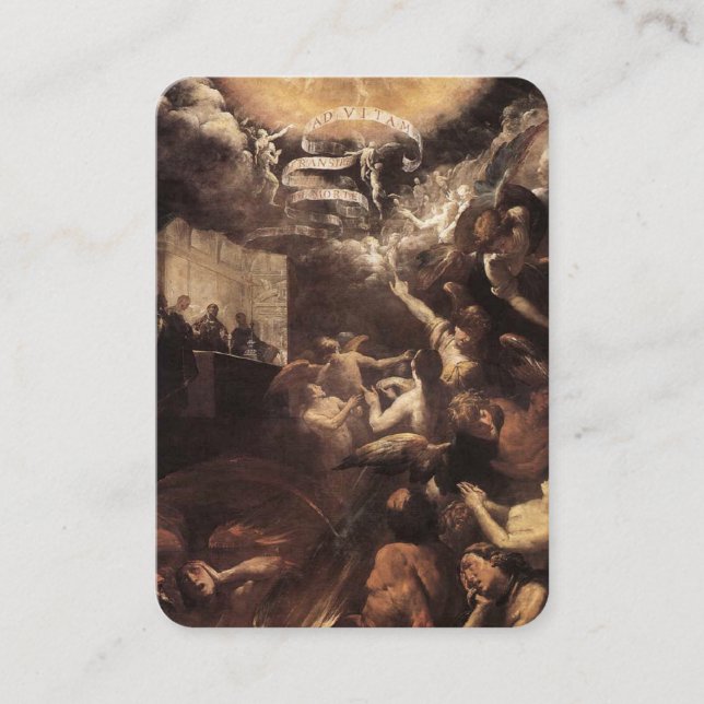 Prayer for Souls in Purgatory Business Card (Front)