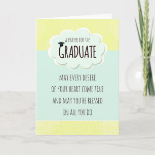 Prayer for the Graduate Graduation Congratulations Card