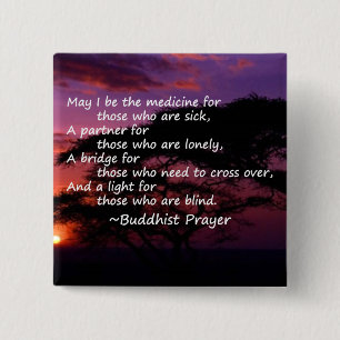 Prayer for the Sick 15 Cm Square Badge