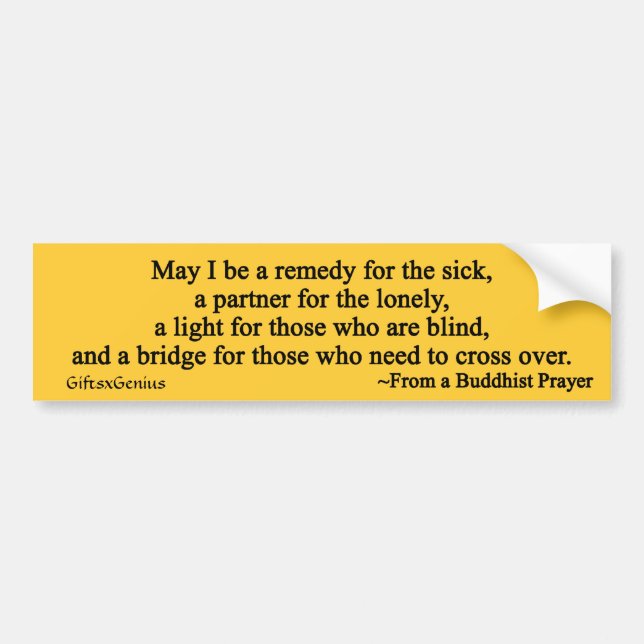 Prayer for the Sick Bumper Sticker (Front)