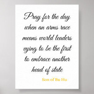 Prayer for world peace poster