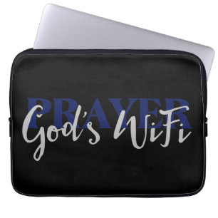 PRAYER God's WiFi Laptop Sleeve