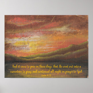 Prayer in the Mountains Poster