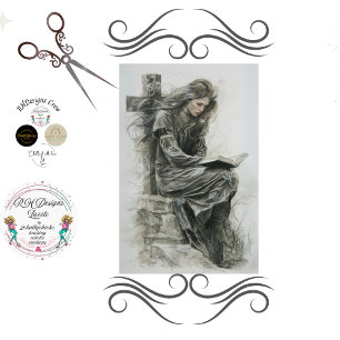 Prayer in Time of Grief Decoupage Tissue Paper