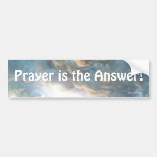 Prayer is the Answer Bumper Sticker