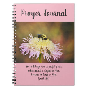 Prayer Journal Bee On Wildflower