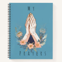 Prayer Journal / Floral Hands in Prayer Christian