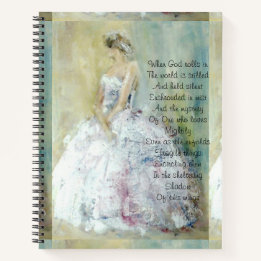 Prayer journal with figurative painting