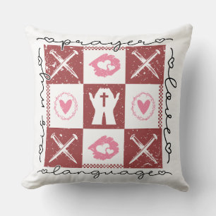 Prayer Language Symbols Cushion