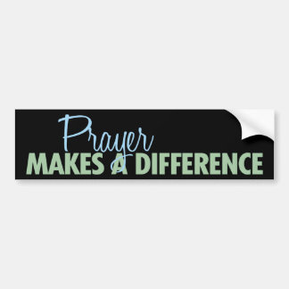 Prayer Makes a Difference (fresh black) Bumper Sticker