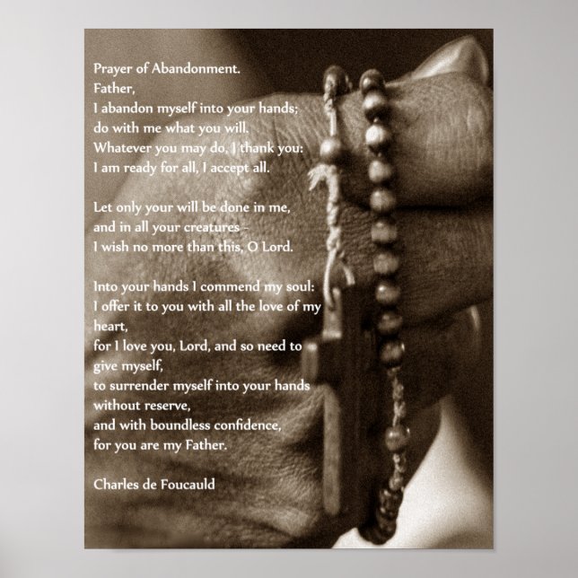 Prayer of Abandonment. Poster (Front)