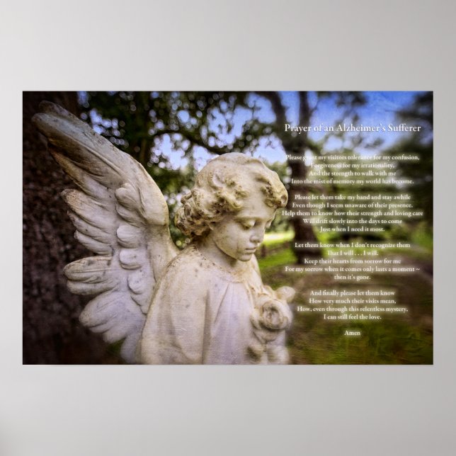 Prayer of an Alzheimer's Sufferer (poster) Poster (Front)