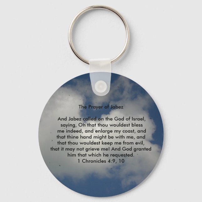 Prayer of Jabez Key Ring (Front)