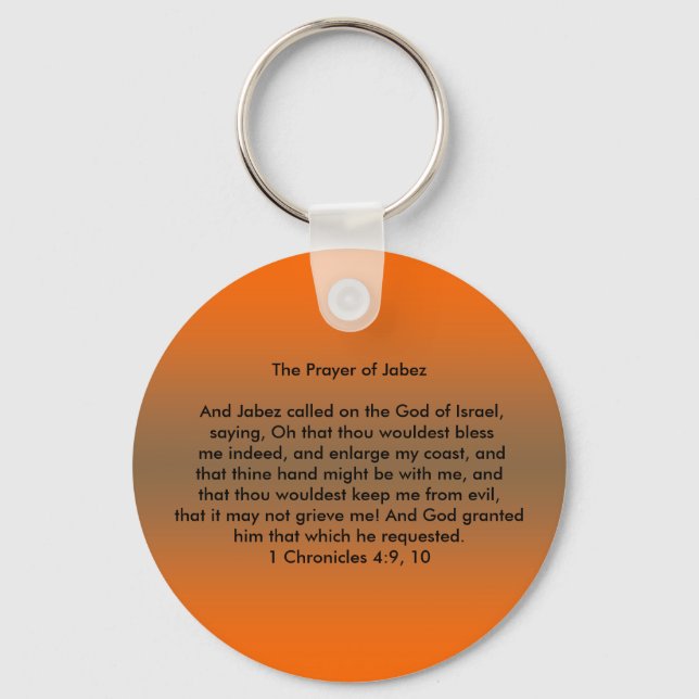 Prayer of Jabez Keychain (Front)