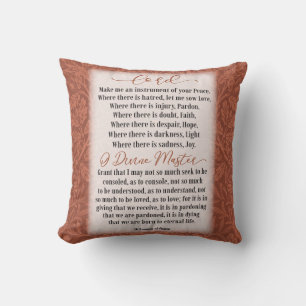Prayer of Peace - St Francis of Assisi Cushion