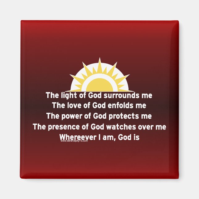 Prayer of Protection Magnet (Front)