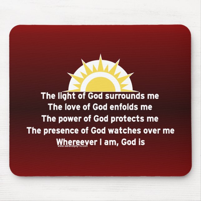 Prayer of Protection Mouse Pad (Front)