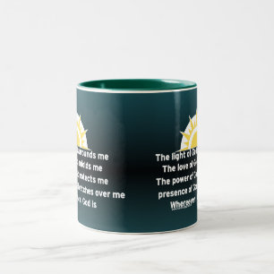 Prayer of Protection Two-Tone Coffee Mug