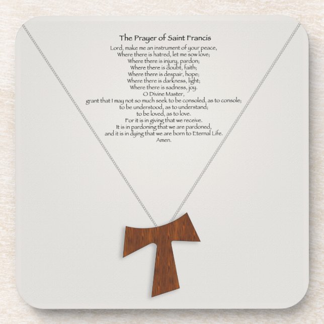 Prayer of Saint Francis Coaster (Front)