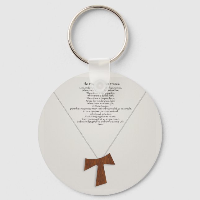 Prayer of Saint Francis Key Ring (Front)
