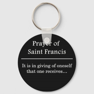 Prayer of Saint Francis Key Ring