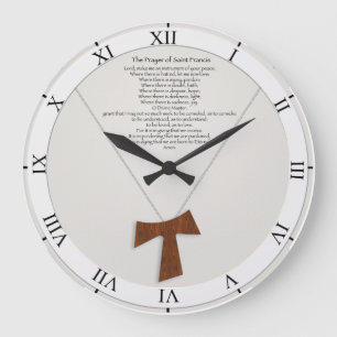 Prayer of Saint Francis Large Clock