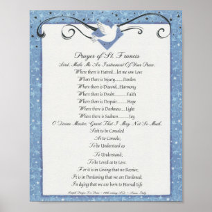 Prayer of Saint St. Francis of Assisi 15:17 Paris Poster