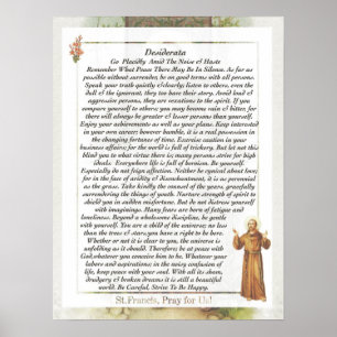Prayer of Saint St. Francis of Assisi 15:17 Paris Poster