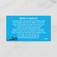 PRAYER OF SALVATION add church or ministry on back