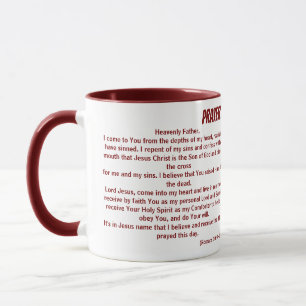 PRAYER OF SALVATION MUG