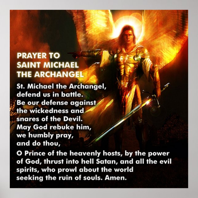 Prayer of St. Michael Poster (Front)
