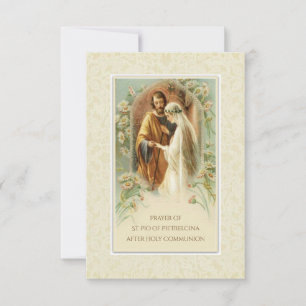 Prayer of St. Padre Pio after Holy Communion Invitation