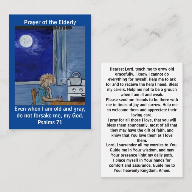 Prayer of the Elderly Card (Front/Back)