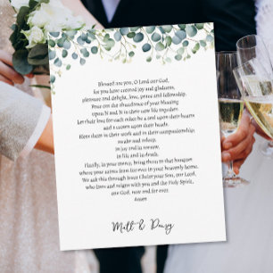 Prayer on your wedding day postcard