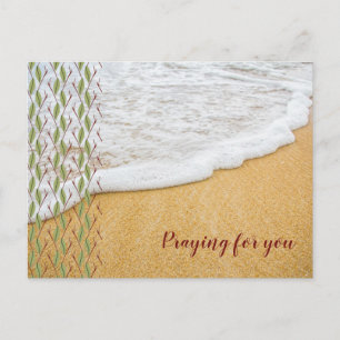 Prayer postcard beach scene scripture verse