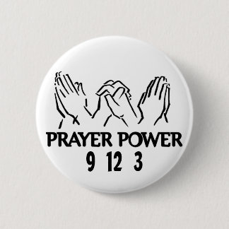 Prayer Power 6 Cm Round Badge