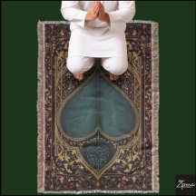 Prayer rug throw blanket